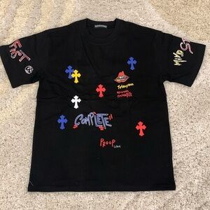 Chrome Hearts Supply The Demand Crosses Black T-Shirt Men’s Size Large